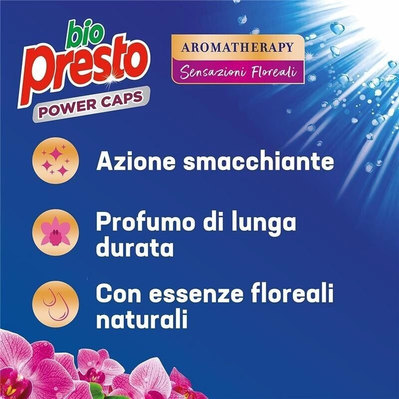 BIO PRESTO POWER CAPS COLOR DETERSIVO LAVATRICE PREDOSATO IN CAPSULE CONFEZIONE DA 54 LAVAGGI