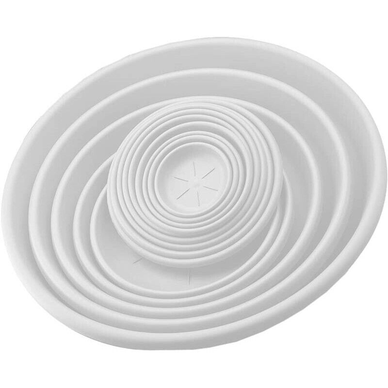 BAMA SOTTOVASO IN PLASTICA ROTONDO 26 CM IN COLORE BIANCO