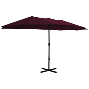 Ombrellone da Esterni con Palo in Alluminio 460x270 cm Bordò 44871