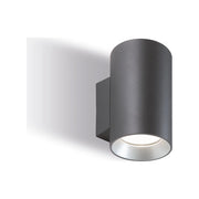 Applique Per Esterno In Alluminio Grigio 2 Luci Led 20+20 W 3000K Show