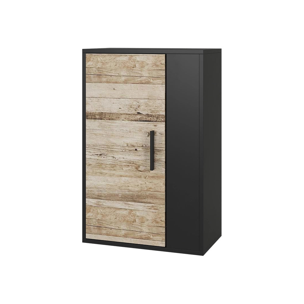 Vicco Scaffale a muro Rovere nero/sabbia 50.1 x 78.4 cm con 2 scomparti