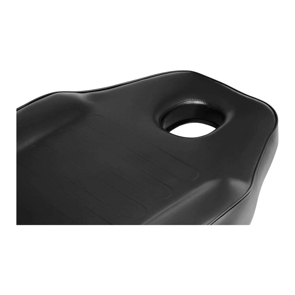 Poltrona estetica struttura: ferro e acciaio inox rivestimento sintetico in PVC nero 14_0001660