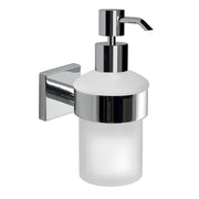 Dosasapone con erogatore in Cromall da muro in acciaio inox AISI 304 e Cromall FJ81 Gedy serie FUJI Cromato