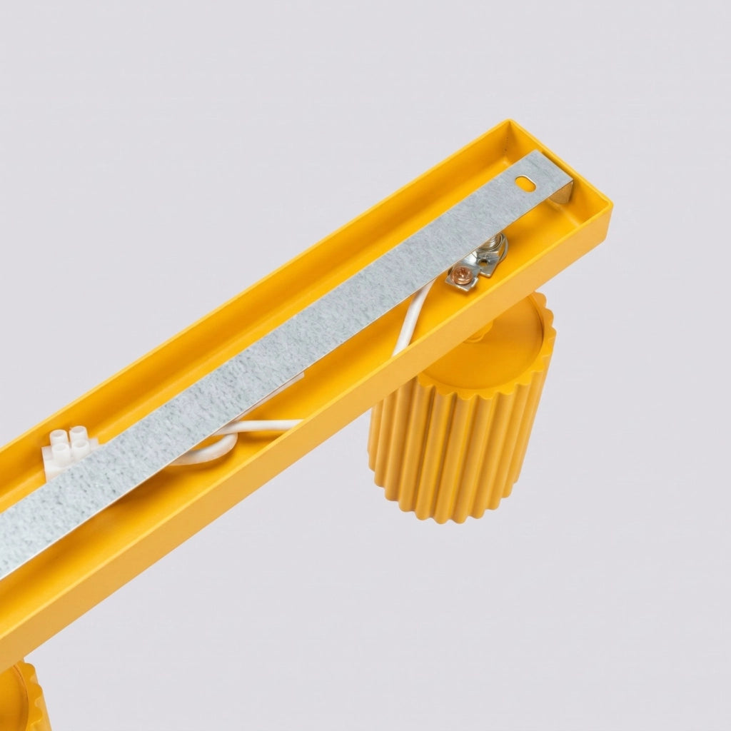 Plafoniera KARBON 6L giallo