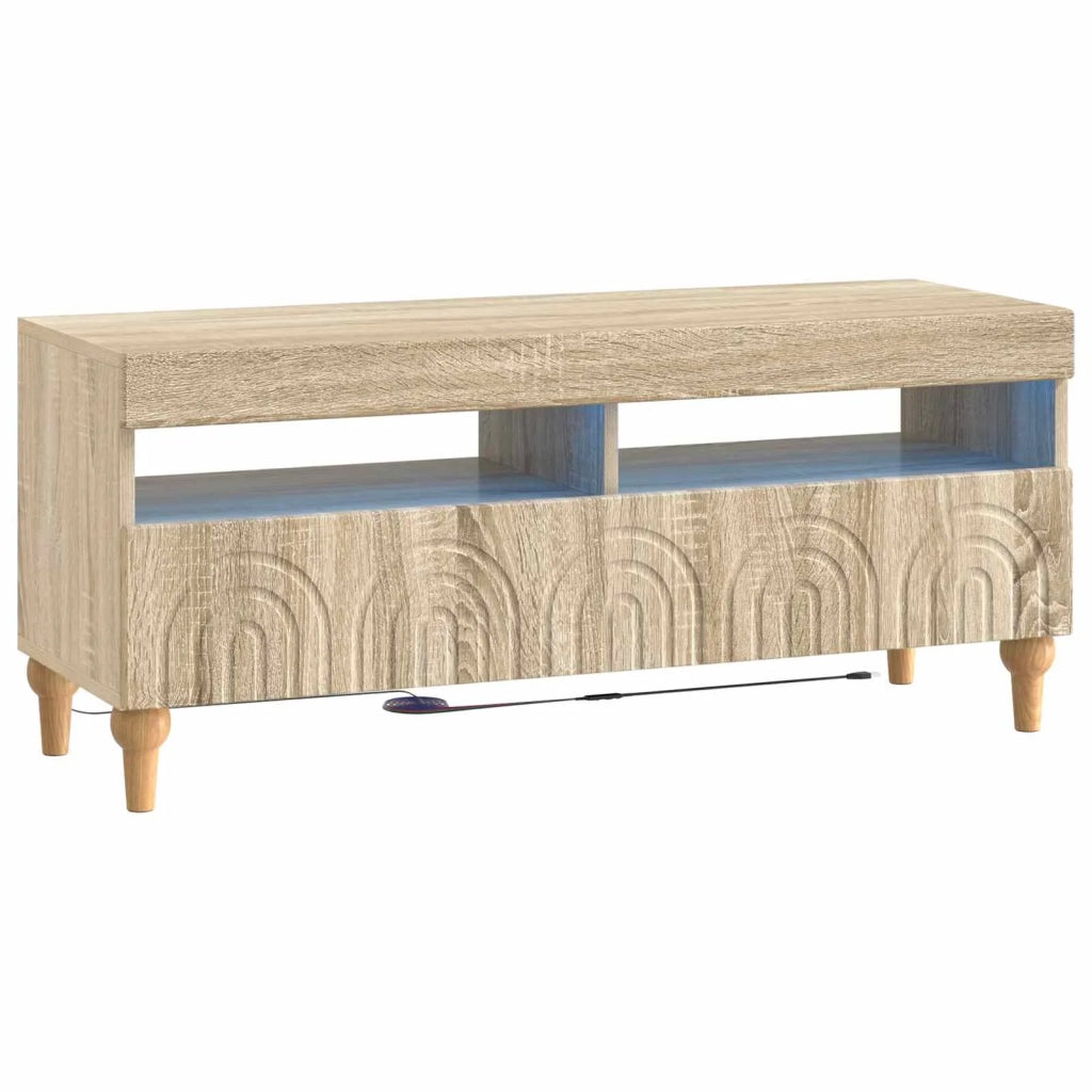 Mobile TV LED a 3 pezzi Rovere Sonoma Legno ingegnerizzato 3416497