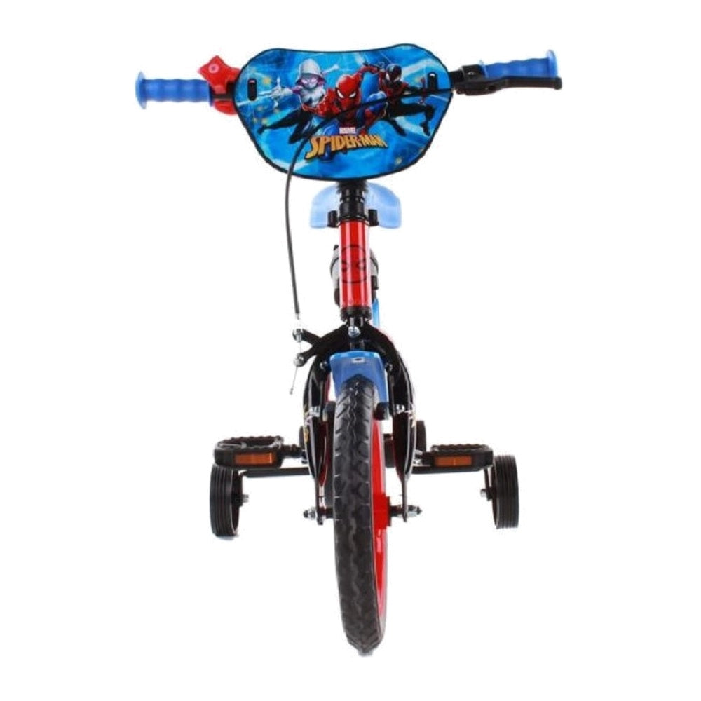 Bicicletta Bambino Marvel Spider-Man 12" Volare con Borraccia e Rotelle