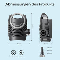 Pompa da laghetto NEO-6000 SuperECO 6000l/h 40W, per circolazione e filtrazione acqua