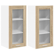 Armadio pensile | Mobile da Cucina con porta 2 pz Rovere Sonoma 40 x 31 x 80 cm