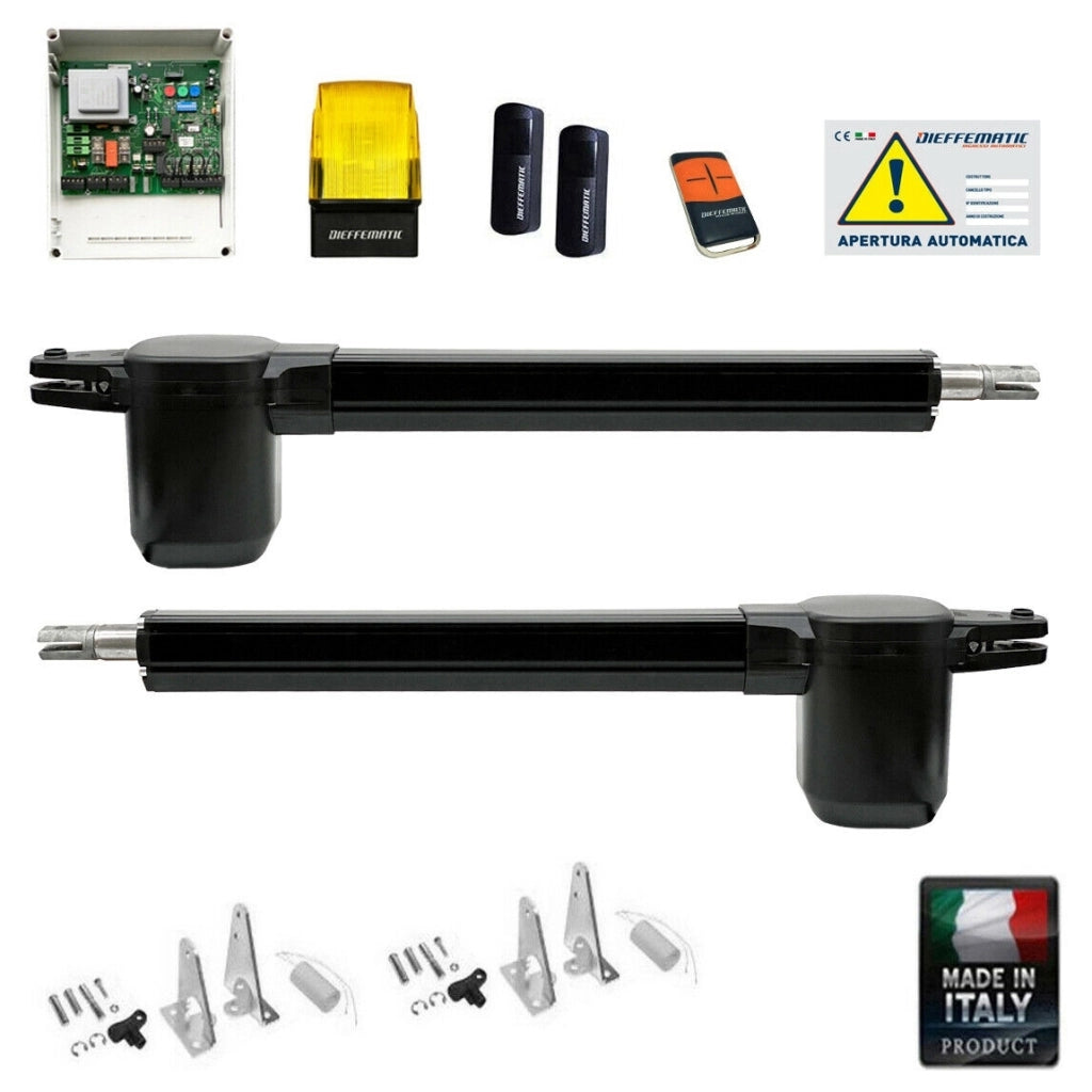 KIT BHE 400 COMPLETO BATTENTE 2 ANTE SI ADATTA A GENIUS APRIMATIC MOTORE 220V