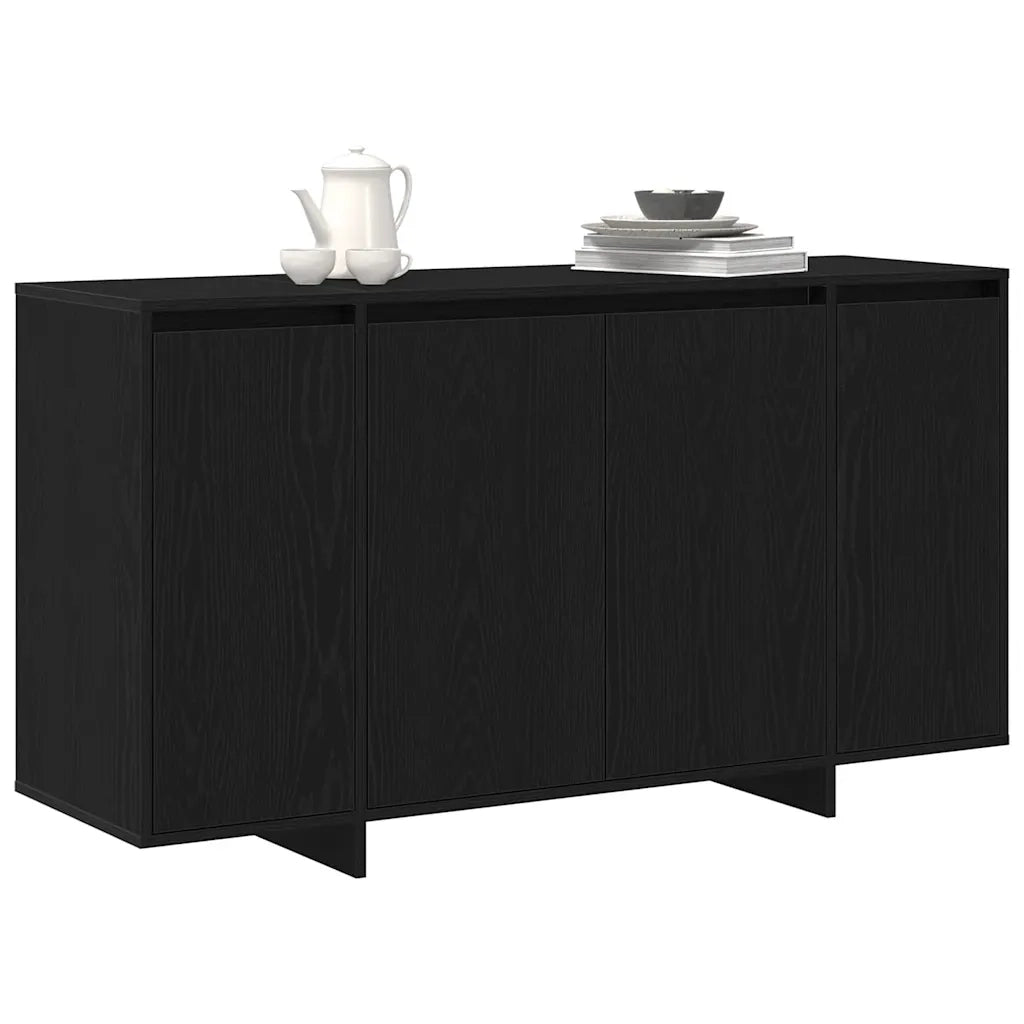 Credenza Rovere Nero 135 x 41 x 75 cm Legno multistrato 3333895