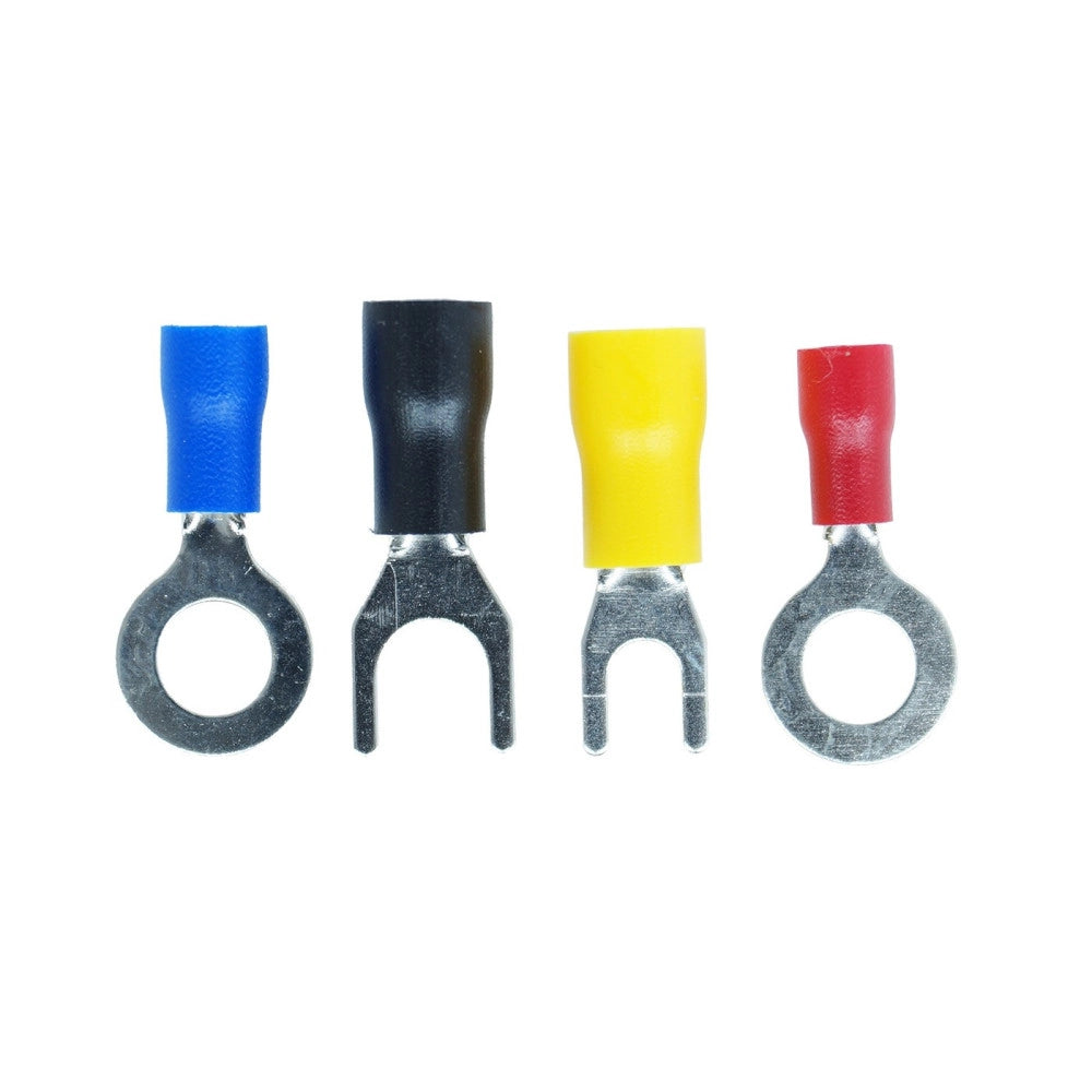 Trade Shop - Set 125 Capicorda Connettori Innesto Terminali Elettrici Preisolati 125 Pezzi Pz -