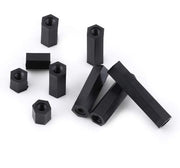 100 pezzi di spaziatore a schermo a dado M3 femmina x M3 femmina a dado hexagonale in PA66