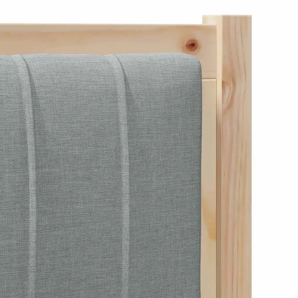 Testiera imbottita-Testiera con Cuscini-Testata Marrone 80 cm Pino massello 403485