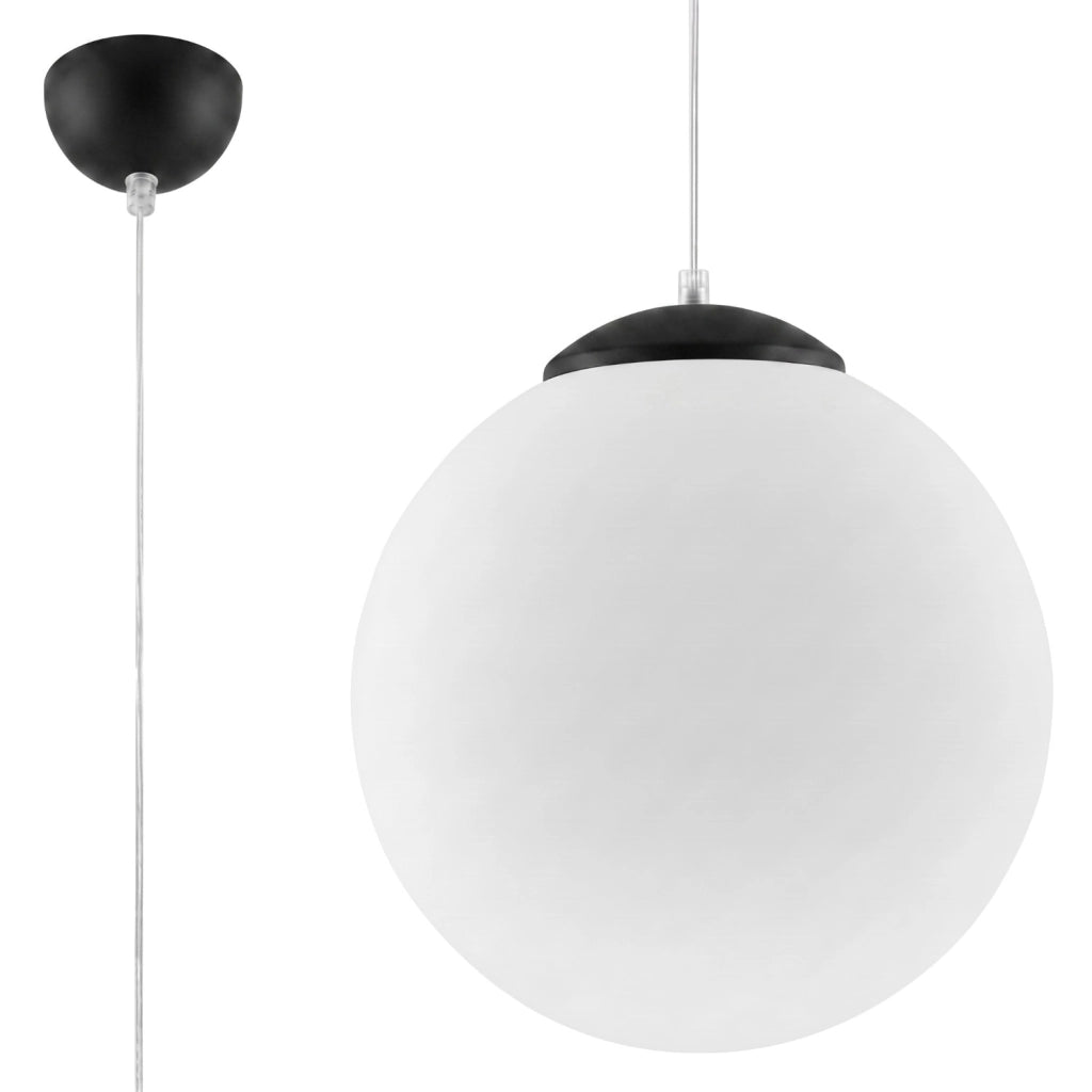 Lampada a sospensione UGO 40 nera