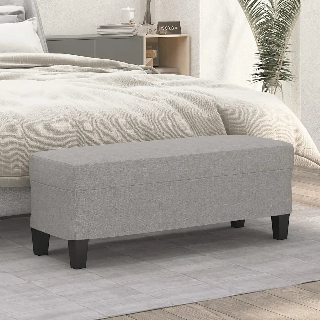Panca Grigio chiaro 100x35x41 cm in Tessuto CFW8025185