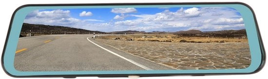 Specchio retrovisore 10 pollici - Cassetta di registrazione stradale con visione notturna - Telecamera di parcheggio - Schermo curvo 2.5D - Registrazione a doppia alta definizione - Parcheggio sicuro
