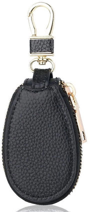 Tas per chiavi unica naturale per l'auto, duraturo e robusto, può essere appeso alla cintura per uomini e donne, accessorio pratico nero