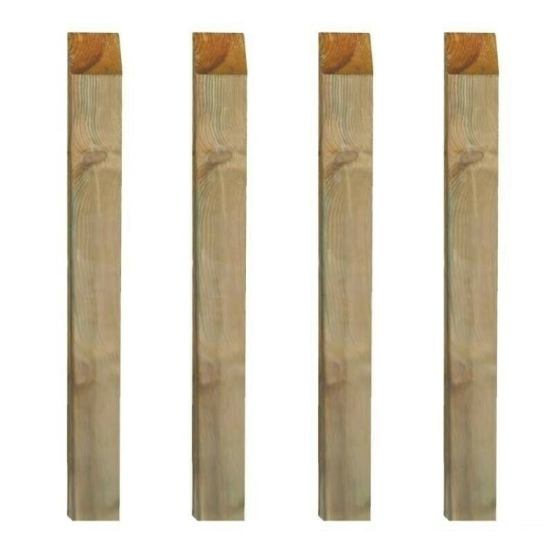 PALO QUADRO PZ.4 PER RECINZIONI E STACCIONATE CM.9X9X300H IN LEGNO DI PINO IMPREGNATO