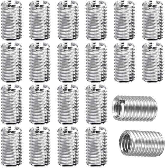 Adattatore a filo set 20 pezzi - M10 a M8 - Connettori a filo - Acciaio inossidabile - Resistente alla corrosione - Per industria e artigianato - Sostenibile - Mofa a vite