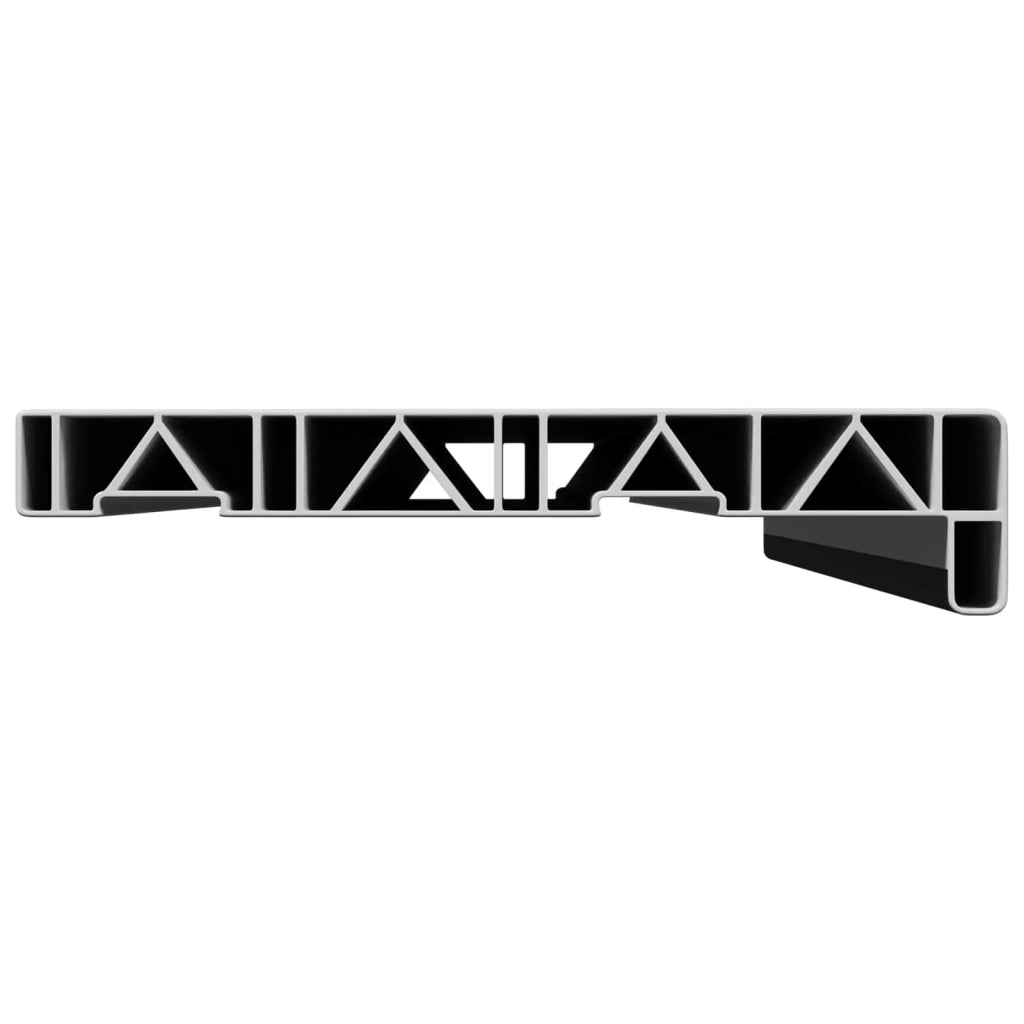 Soglia della Finestra Nero con Venature del Legno PVC CFW1784041