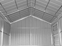 Casetta Box da Giardino in Lamiera di Acciaio 438x721x324 cm Beige