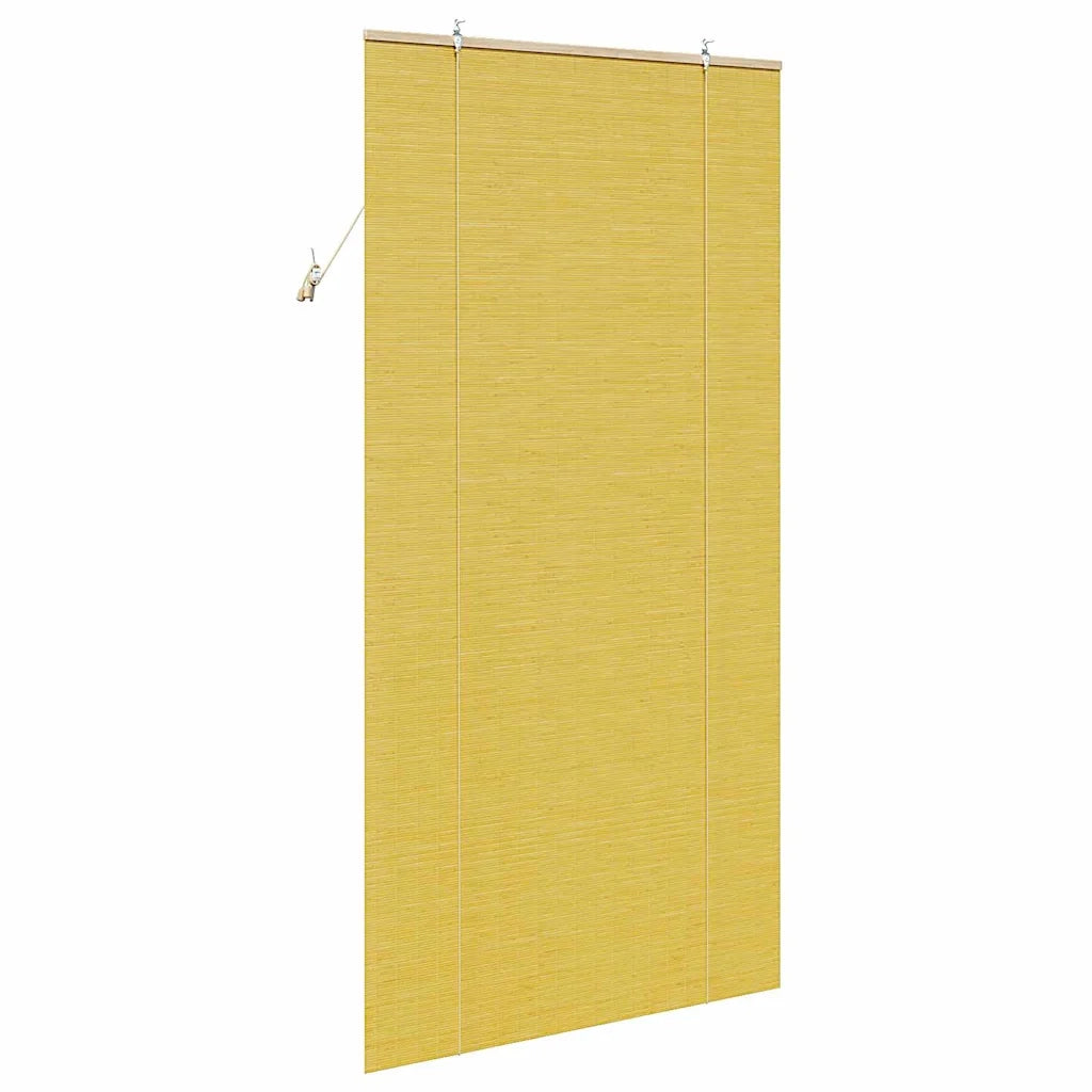 Tenda a rullo con tende Giallo 100 x 220 cm Bambù 42006869