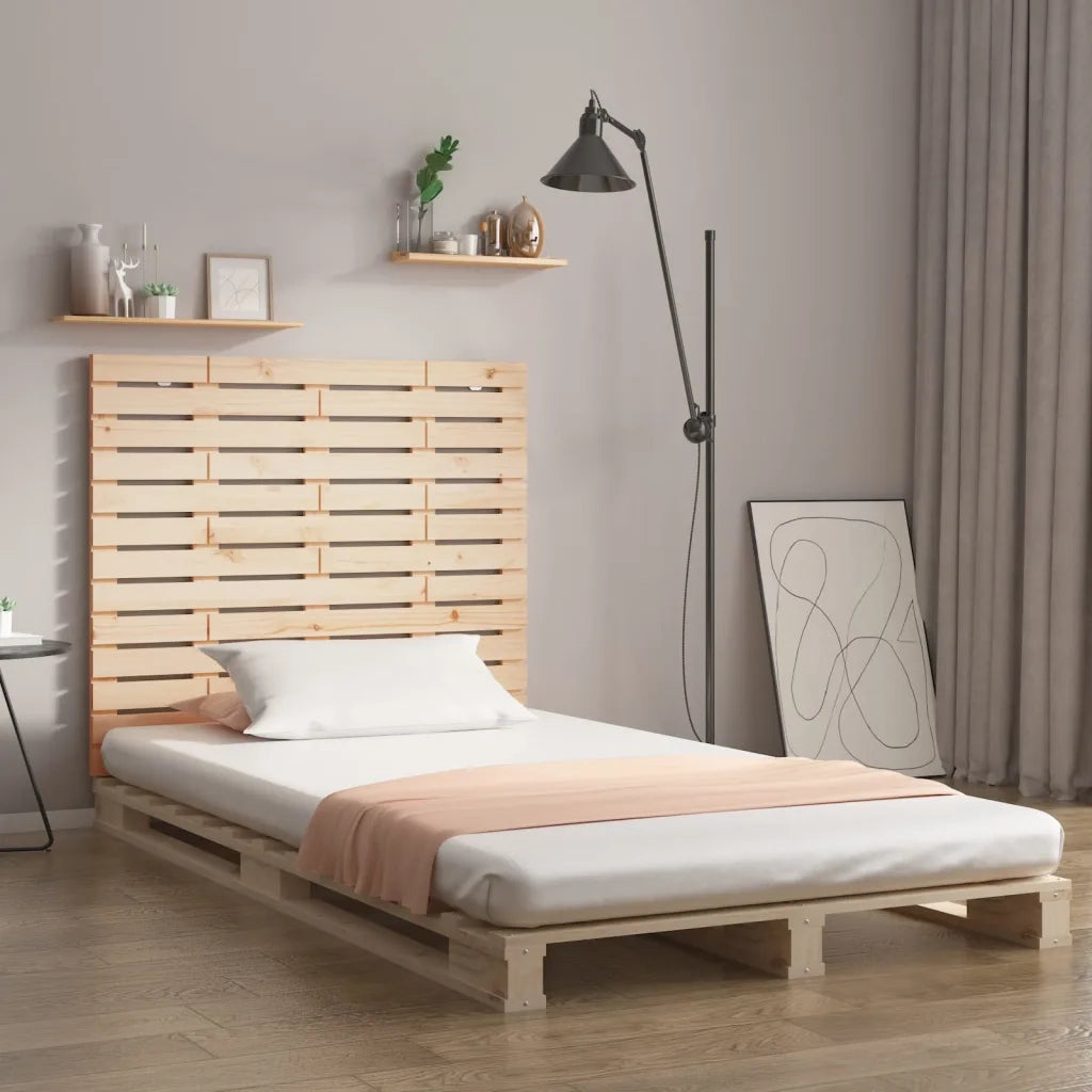 Testiera da Parete 146x3x91,5 cm in Legno Massello di Pinocod mxl 82019