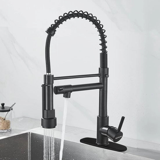Kraan 360° rotante con sprogeo estensibile e 2 uscite