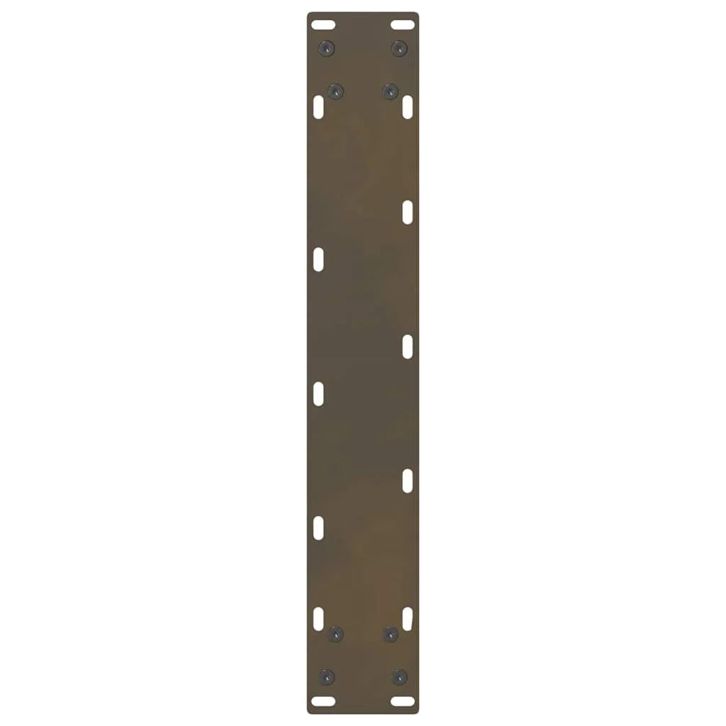 Set di 2 gambe per tavolo da bar in acciaio verniciato a polvere 50 x 110 cm design moderno con piedini livellanti in acciaio naturale 02_0057595