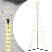 Albero di Natale | Decorazioni natalizie a LED 525 LED Bianco Caldo 302 cm