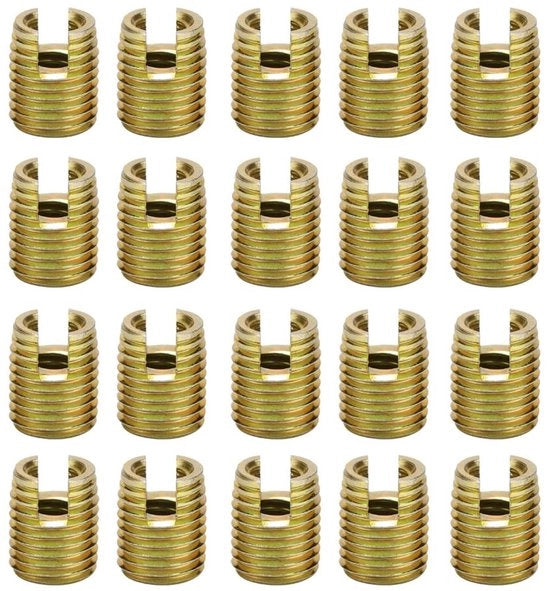 Set di attacchi a viti in acciaio di carbonio 20 pezzi - kit di riparazione - autoadesivo - resistente alle vibrazioni - facile da installare - set di attacchi a viti