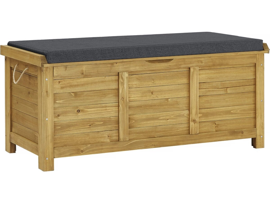 Cassetta da giardino in legno "Gana" - 125 x 60 x 54 cm - Marrone