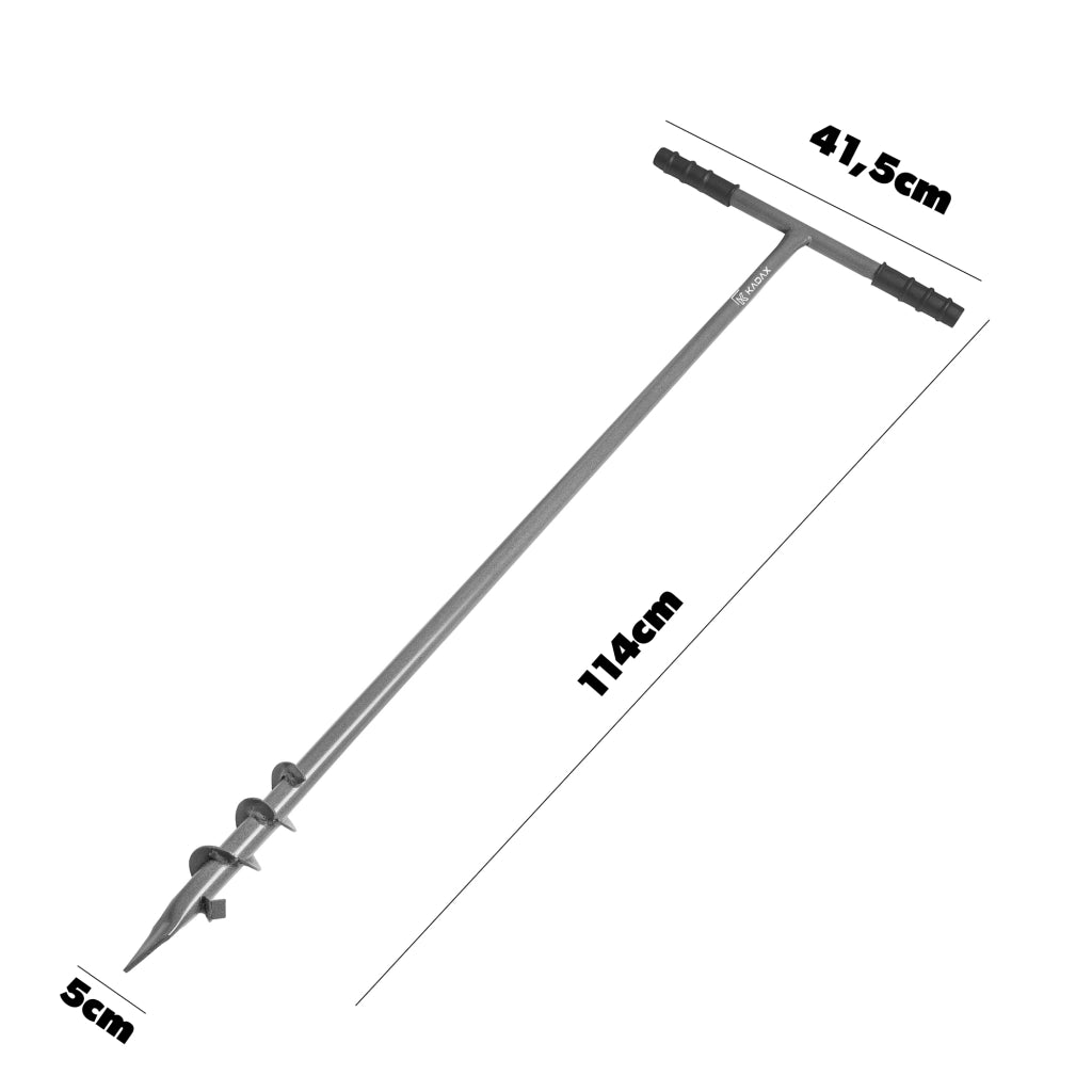 Trivella manuale KADAX per terreno, trapano per terreno da 5 cm (50 mm), foro robusto