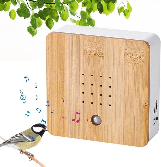 Casa degli uccelli con suono - Casa degli uccelli con suoni - Decorazione per casa degli uccelli - Giardino - Balcone - Suoni naturali - Regalo per amanti degli animali