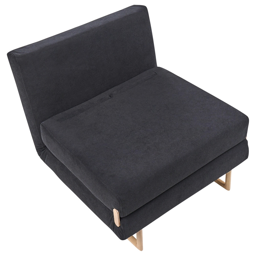 Divano letto singolo Boucle S per 1 persona Pieghevole bouclè bianco sporco pieghevole camera ospiti