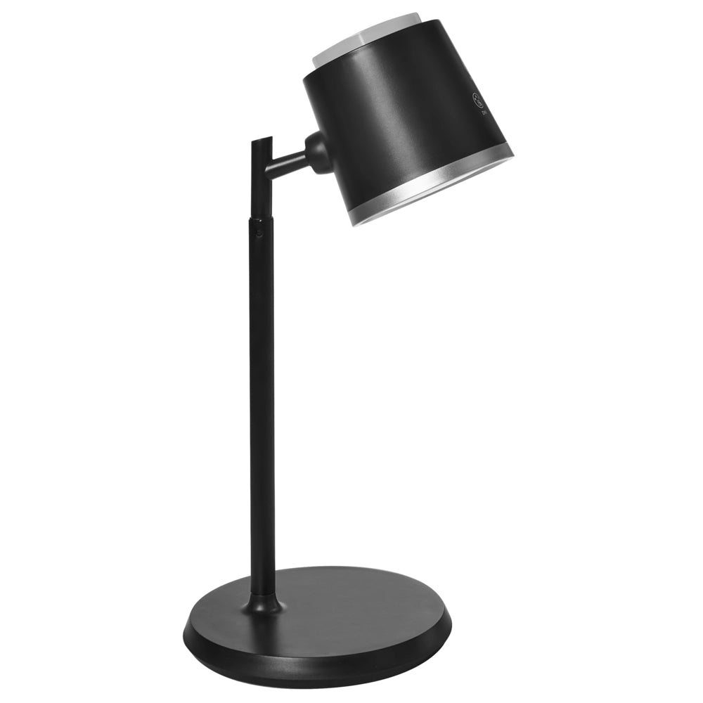 Lampada da tavolo e da parete per ufficio 2 in 1 nero Illuminazione da tavolo Lettura Lampada per computer Braccio staccabile Funzione CCT Dimmer Stepless
