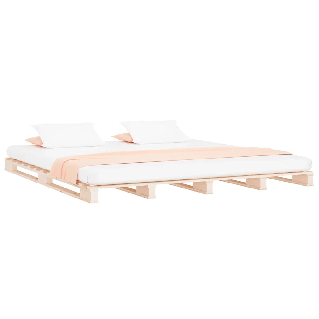 Letto a Pallet 120x190 cm Small Double Legno Massello di Pino