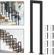 Bancata a forma ellittica - Buis a forma ellittica a forma a U - Ingresso e uscita - Nero - Ferro - 55 cm