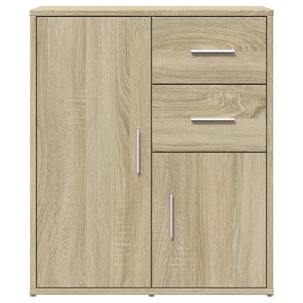 Buffet credenza cassettiera armadio mobile contenitore organizer per cucina soggiorno salotti set da 2 Sonoma 60 x 31 x 70 cm legno ingegnerizzato marrone 02_0036816