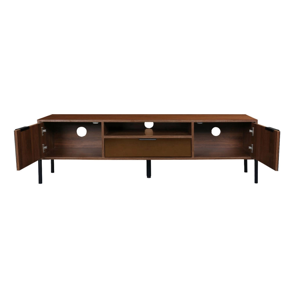 Mobili tv vintage effetto legno 151,5cm, noce