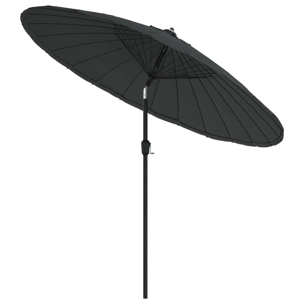 Ombrellone da giardino per esterni con palo in alluminio antracite da 270 cm 02_0008219