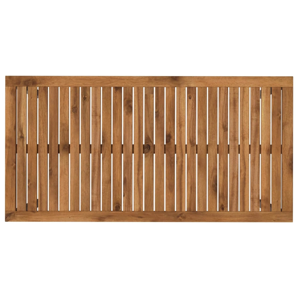 Tavolo da cena da giardino Naturale e Bianco 108,5 x 55 x 75 cm 901314