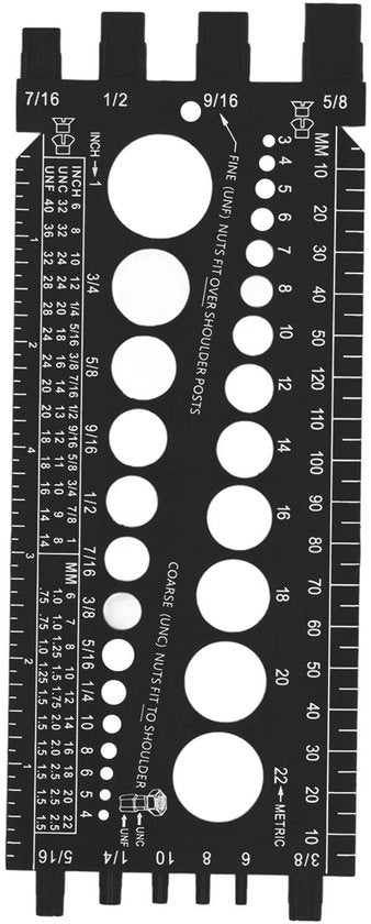 Misuratore a Scoppietto con Controllo del Filo - Misurazione della Lunghezza del Filo - Funzionalità Multipla - Plastica Rafforzata - Marcature Precise - Progetto Duraturo - Misuratore di Filo