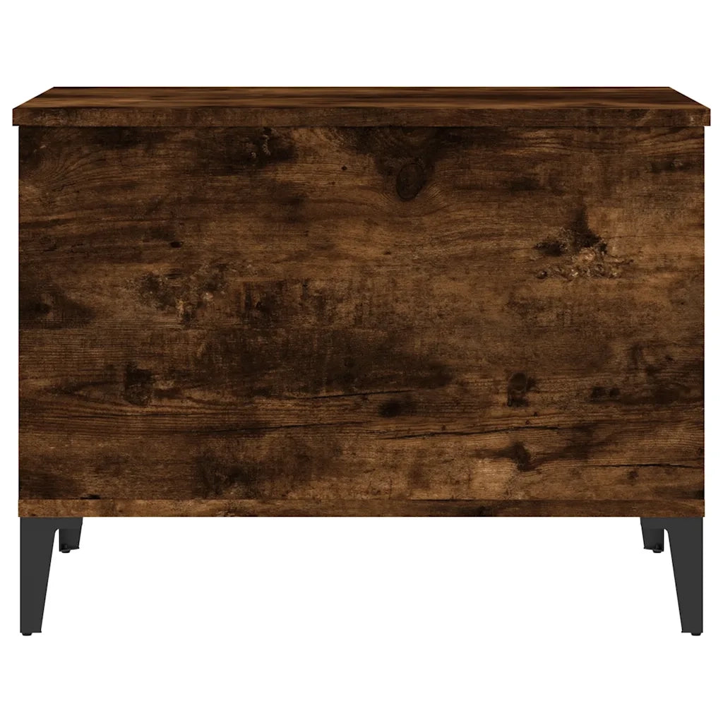 Tavolino da Salotto Rovere Fumo 60x44,5x45 cm Legno Multistrato 819577