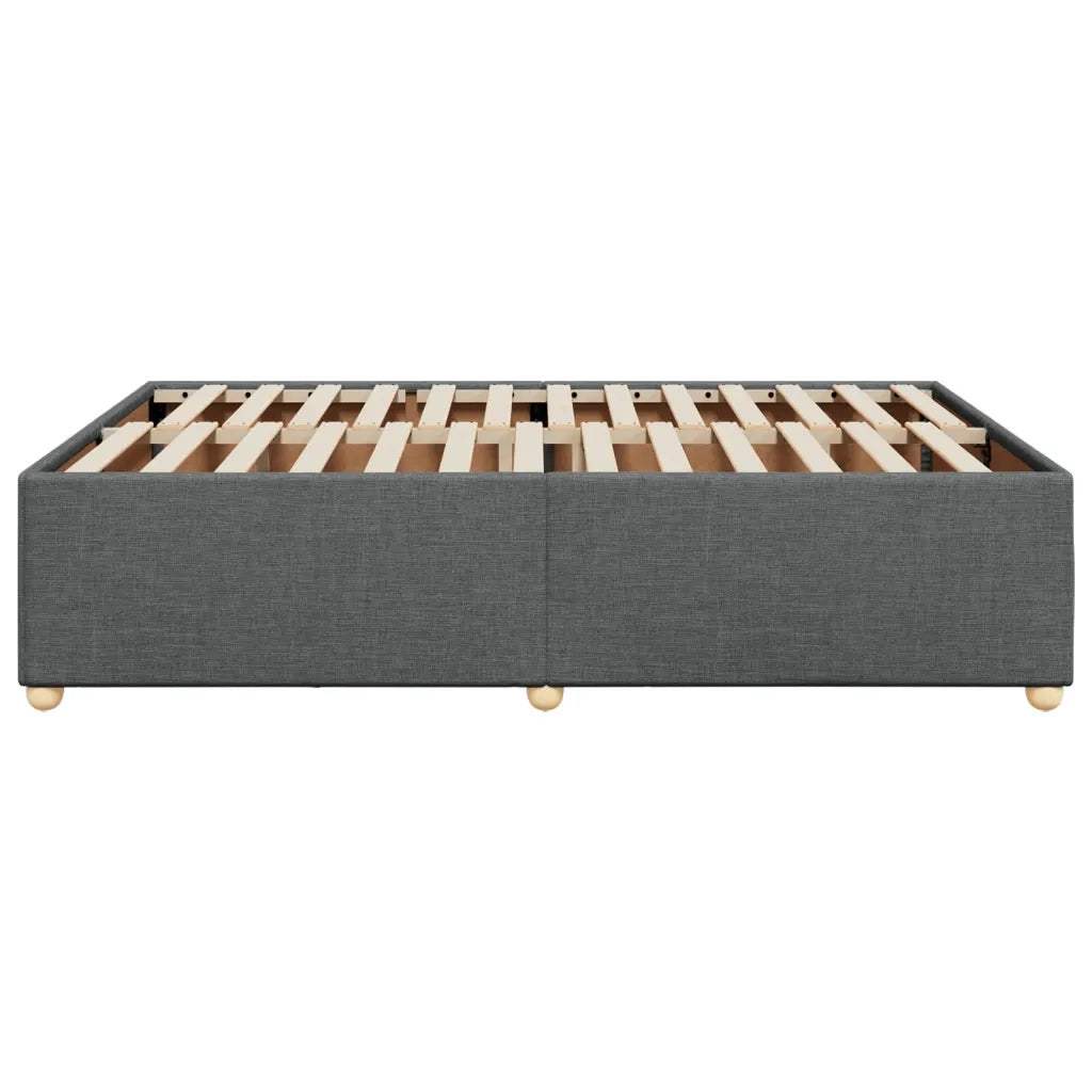 Giroletto senza Materasso Grigio Scuro 140x200 cm Tessuto