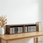 Rack per Stoccaggio CD 2 pz Rovere Fumo 40 x 17 x 17 cm 8012719