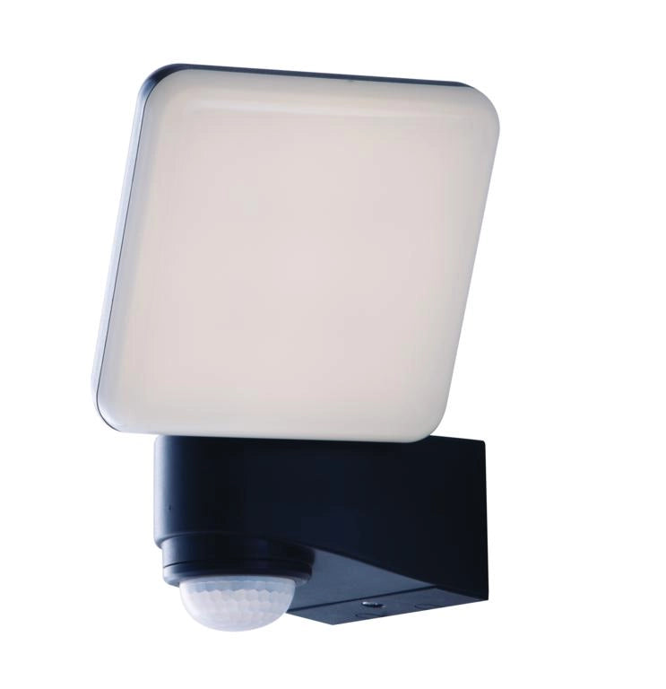 PROIETTORE LED SAT ANTRACITE 10W 1200LM 4000K CON SENSORE DI MOVIMENTO IP54 14X15,35XCM