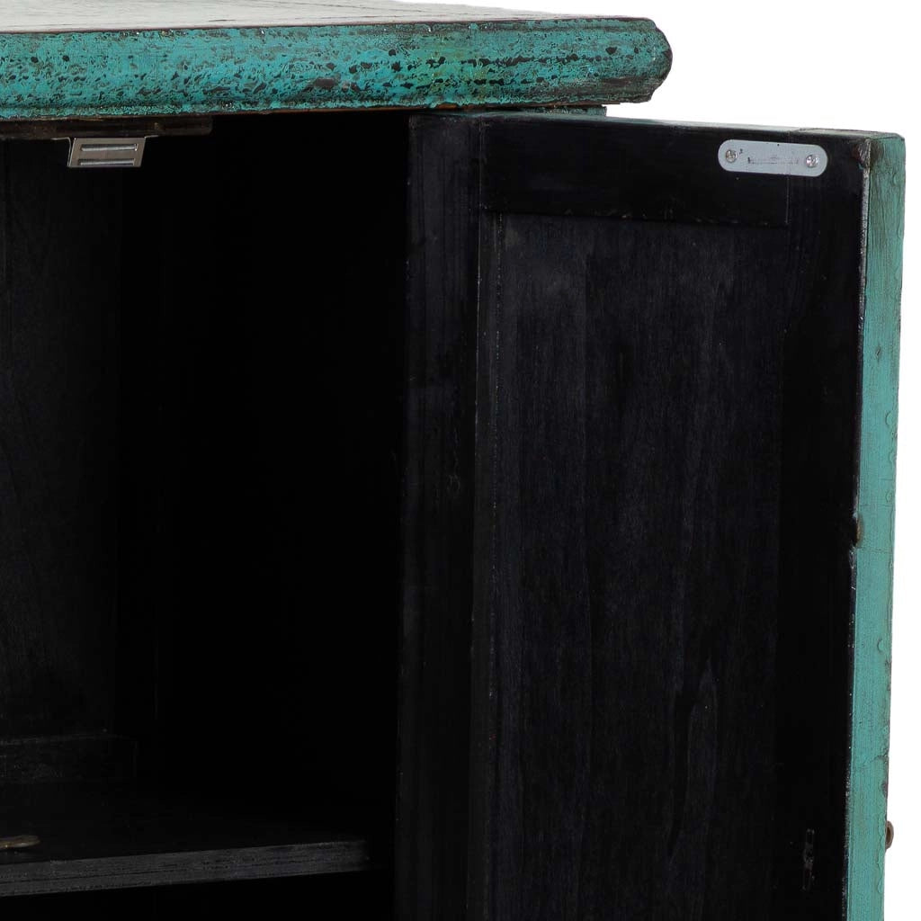 Armadio in legno blu 60x35x140h cm
