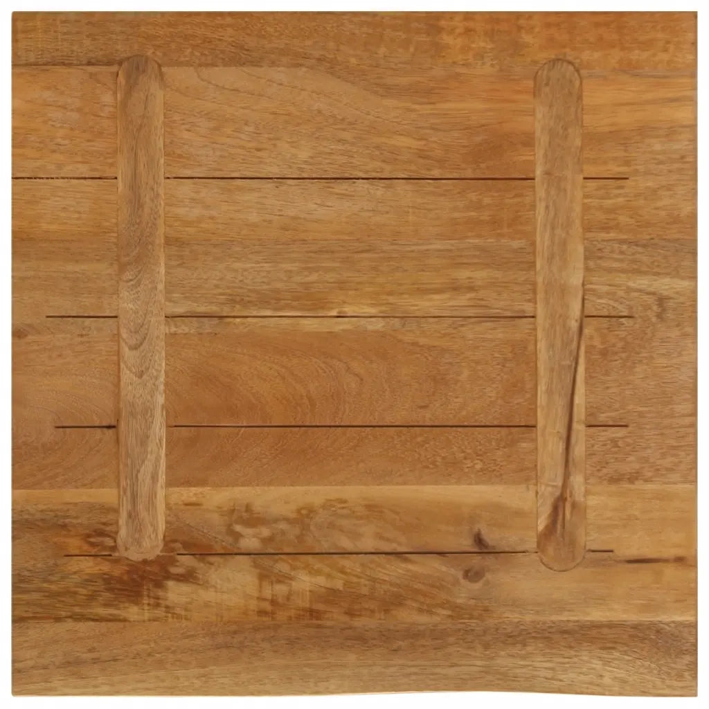 Piano Tavolo Bordi Vivi 40x40x2,5 cm in Legno Massello di Mango 370534