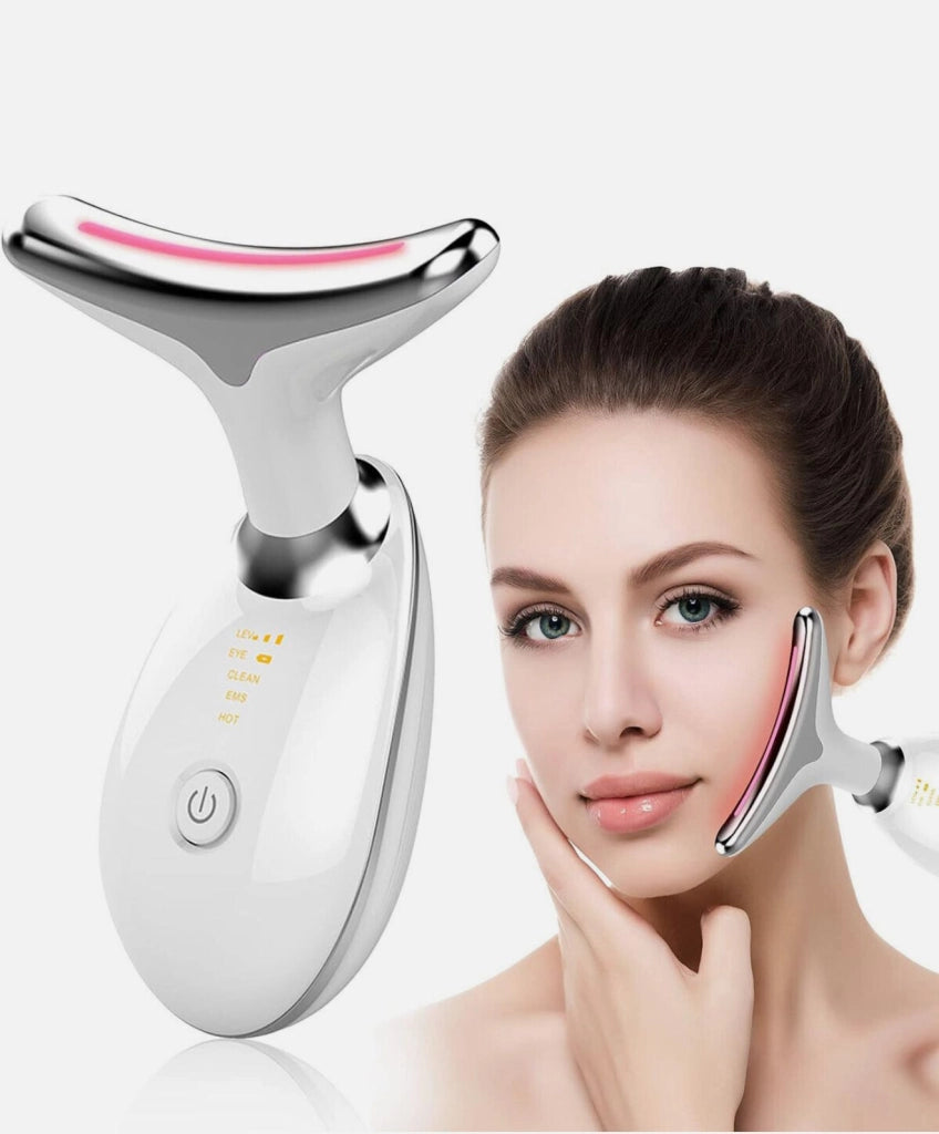 Massaggiatore Viso Antirughe Lifting Tonificante Collo Doppio Mento Ricaricabile